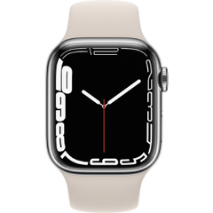 Apple Watch Series 7 41mm Refurbished | 4G | Zilver met Wit Sportbandje | 1 Jaar Garantie | Accessoires