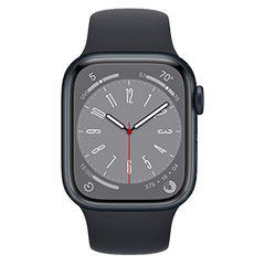 Apple Watch Series 8 45mm Refurbished | Wi-Fi | Black | Warranty | Accessories