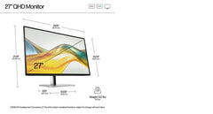 HP S5 Pro 527pq Refurbished | 27" IPS QuadHD Monitor | 2560x1440 | HDMI/DP/VESA | 12M Warranty