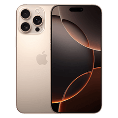 Apple iPhone 16 Pro Max 256GB Refurbished | Desert Titanium | 1-year Warranty | Accessories