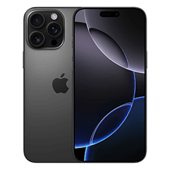Apple iPhone 16 Pro Max 256GB Refurbished | Black Titanium | 1-year Warranty | Accessories