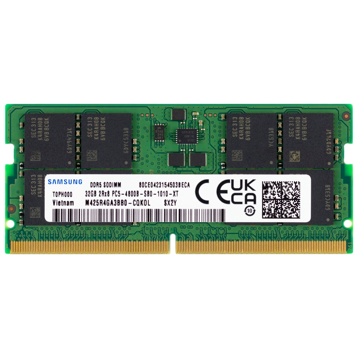 SAMSUNG | 32GB DDR5 PC5-38400 4800MHz SO-DIMM 262-pin 2Rx8 | 1-year Warranty