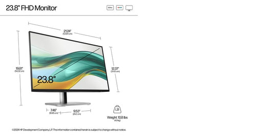 HP S5 Pro 524pf Refurbished | 23.8 inch IPS FHD Monitor | 1920x1080 | 12M Warranty