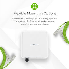 ZYXEL NWA3550 Outdoor Business WLAN Access Point | CCAGLP0370T8 | Zuverlässige Outdoor-WLAN-Lösung für geschäftliche Anwendungen