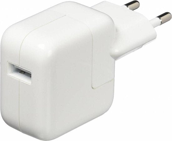 Adaptador de corriente USB original de Apple – 10W – Cargador para iPad / iPhone – Blanco
