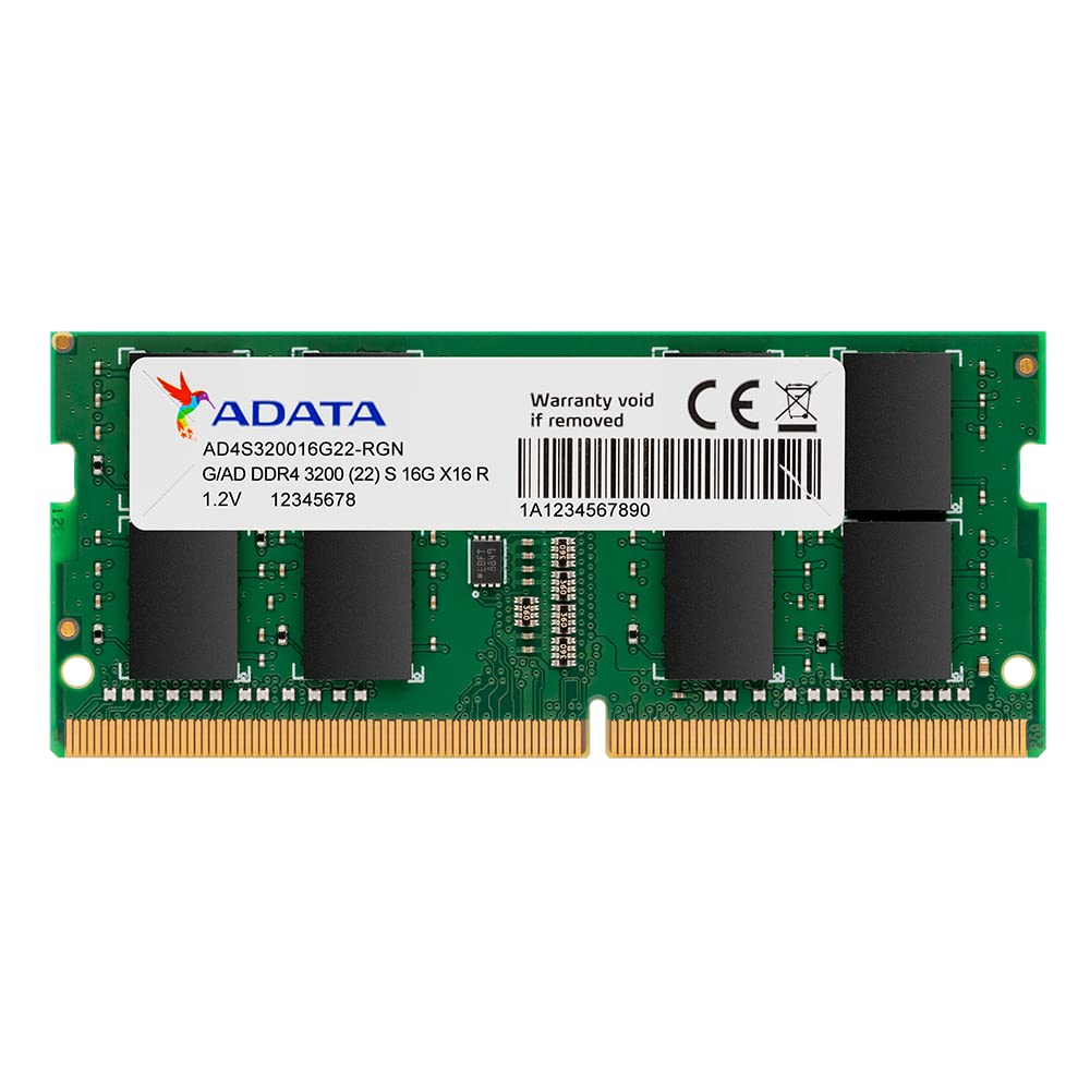 ADATA 16GB DDR4 PC4-25600 3200MHz SO-DIMM Refurbished | 260-pin | 12M Warranty