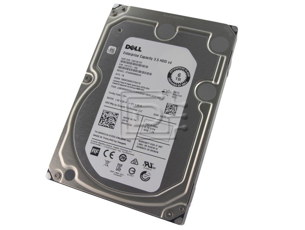 HDD Dell Enterprise da 6TB (6000GB) | ST6000NM0034 | 3.5 pollici