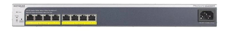 Netgear PROSAFE GS408EPP | switch Gigabit PoE+ Smart Managed de 8 puertos