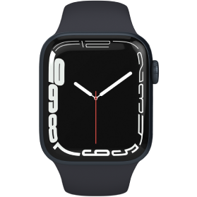 Apple Watch Series 7 45mm Refurbished | Zwart RVS | 4G met Sportbandje | 1 Jaar Garantie | Accessoires