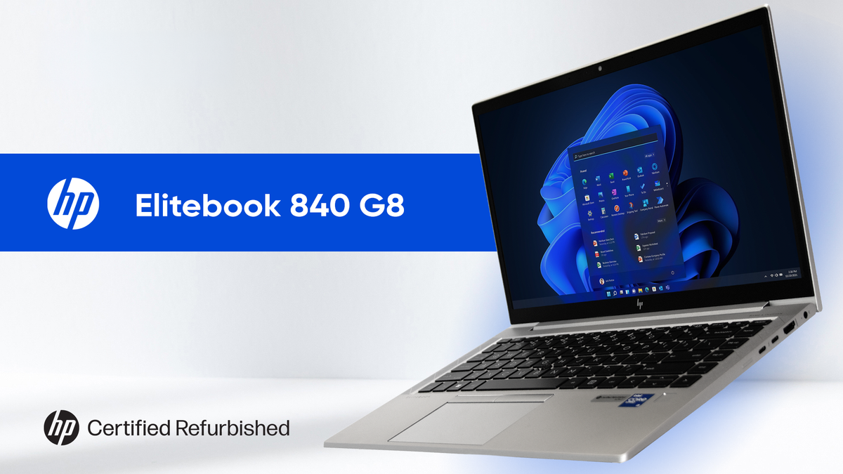 HP 840 G8 Refurbished | i5-1145G7 (11e Gen) | 16GB RAM | 256GB NVMe SSD | 14 inch FHD | Windows 11 Pro | 12M Garantie