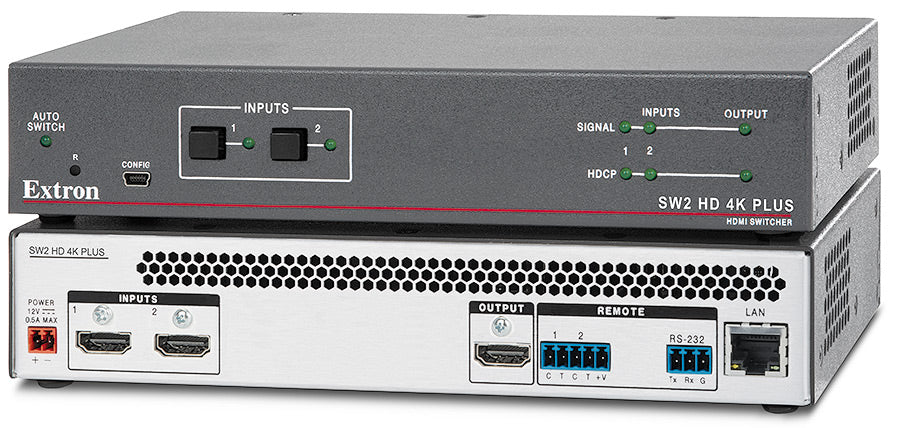 Extron SW2 HD 4K | Switcher HDMI 2x | Distributore di segnale Ultra HD